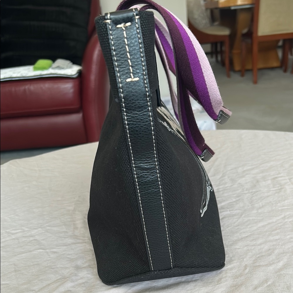 COACH Black and Purple Villains Graphic Tote Bag - Picture 4 of 13